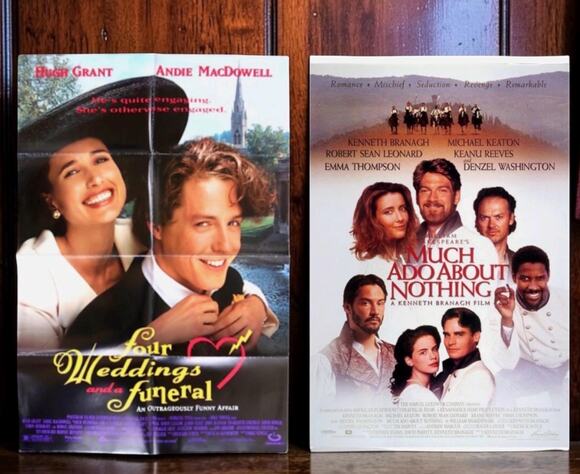 Other - Four Weddings & a Funeral, Much Ado About Nothing Original Movie Posters 27x41"